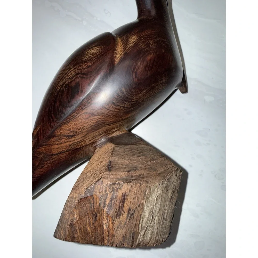 Vintage 1970's Hand Carved 9